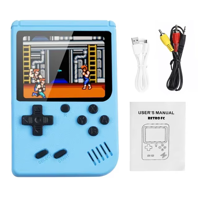 500 Games Mini Handheld Retro Video Console 3.0 Inch LCD