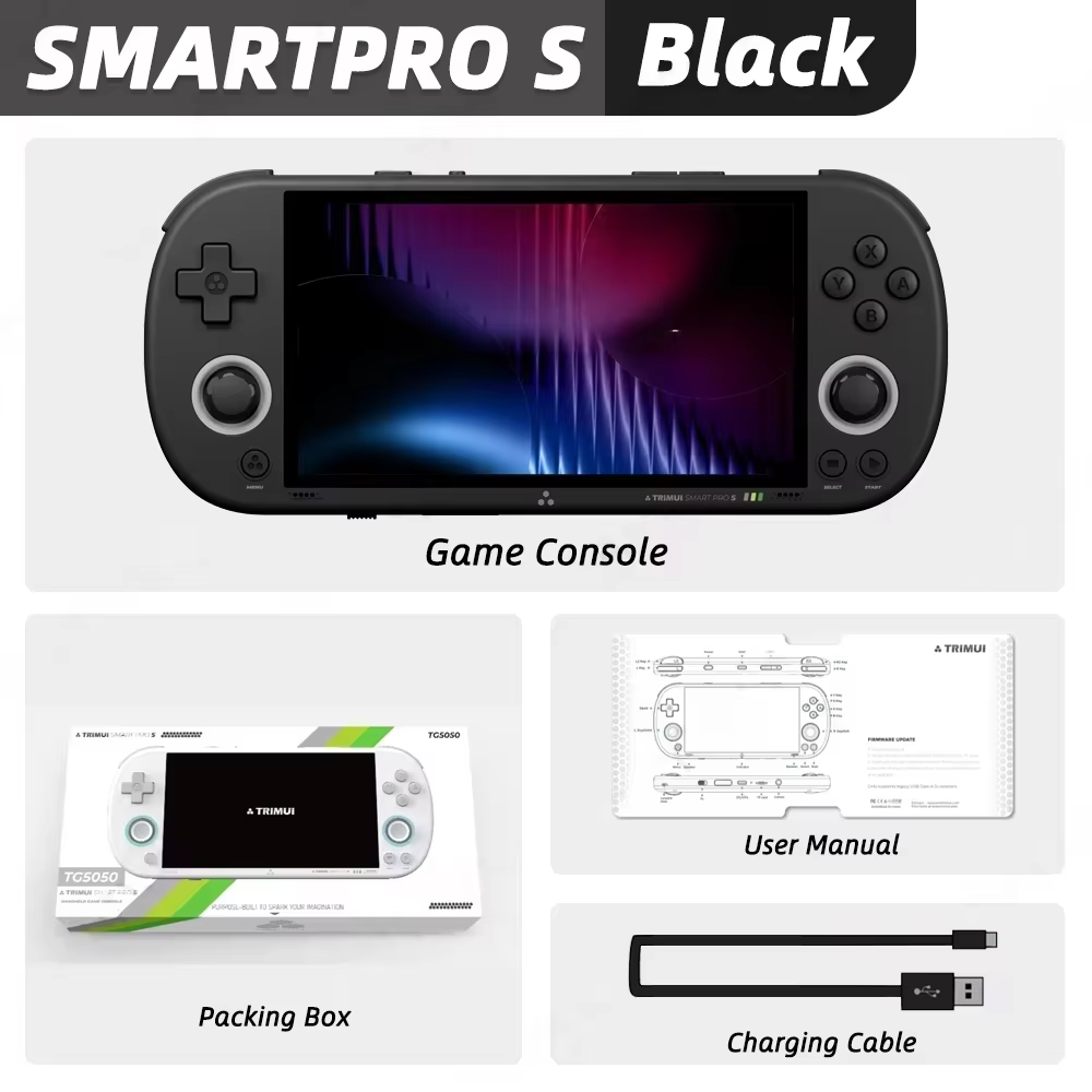 Trimui Smart Pro S Handheld Game Console 4.96" IPS Screen