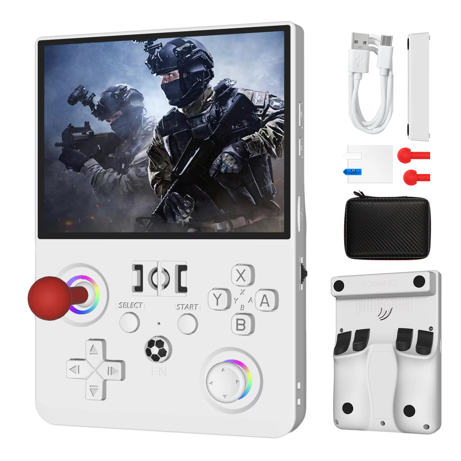 Max2 Retro Handheld Game Console Linux 4.5" IPS 64G/128G