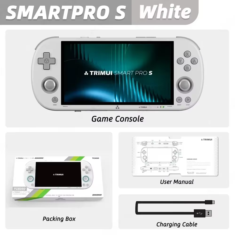 Trimui Smart Pro S Retro Handheld Game Console 4.96'' IPS