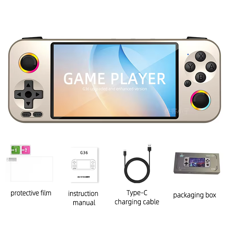 Portable Linux Retro Handheld Console with 10,000 Games