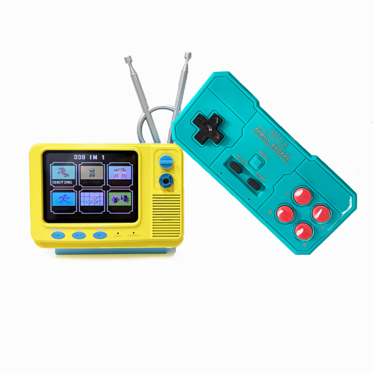 Retro Mini TV Game Console with Wireless Controller