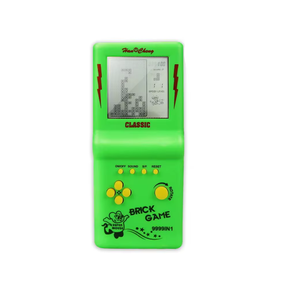 Large Screen Retro Handheld Tetris Game Console
