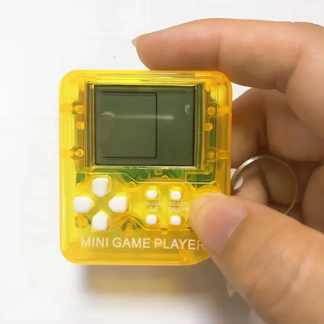 Portable Mini Retro Game Console with Keychain