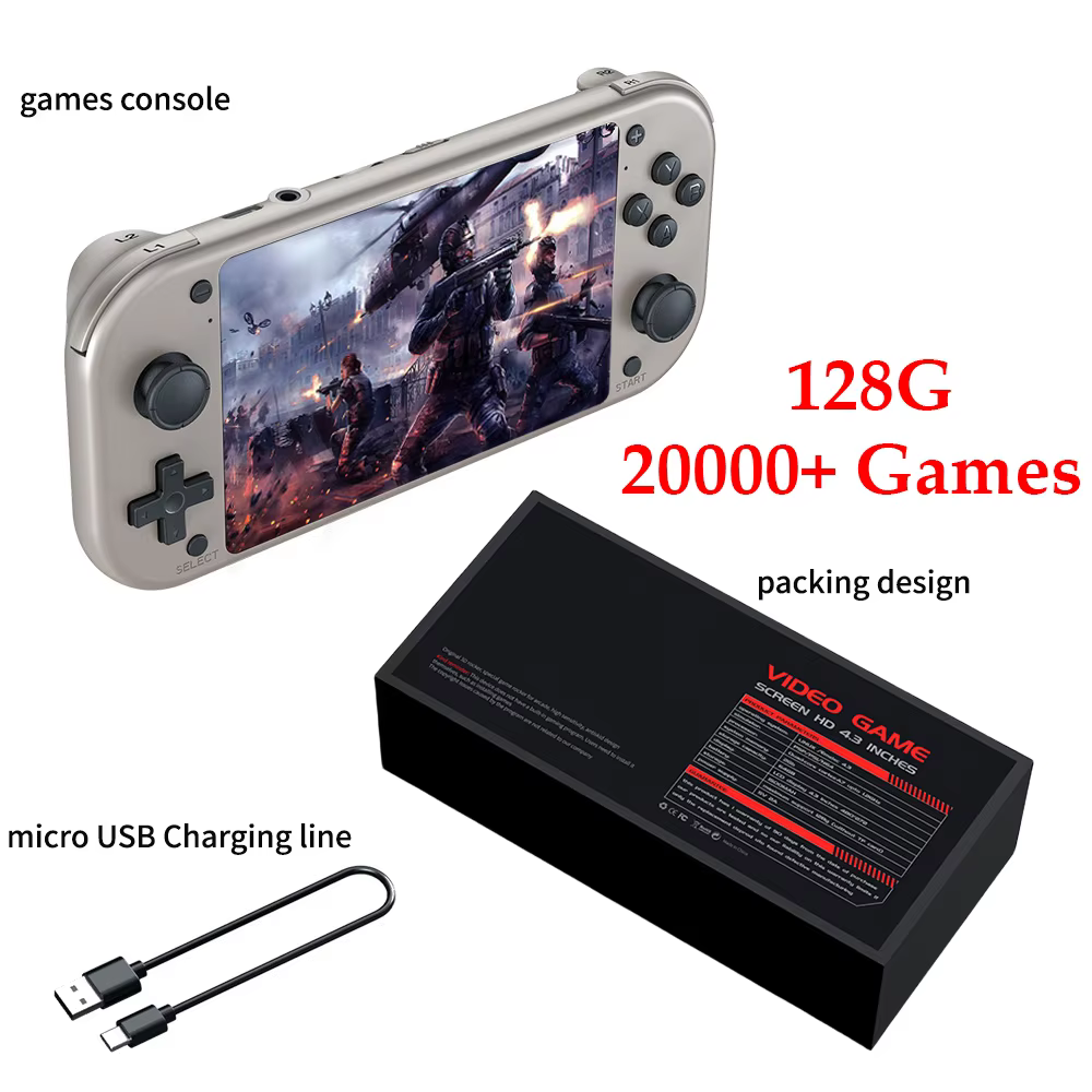 M17 Retro Handheld Game Console 4.3" HD Screen 25 Emulators