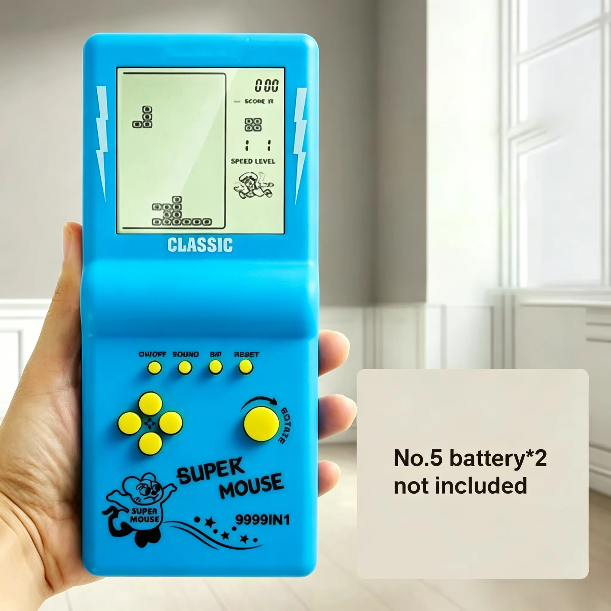 Portable Classic Brick Game Console 4 Color Options