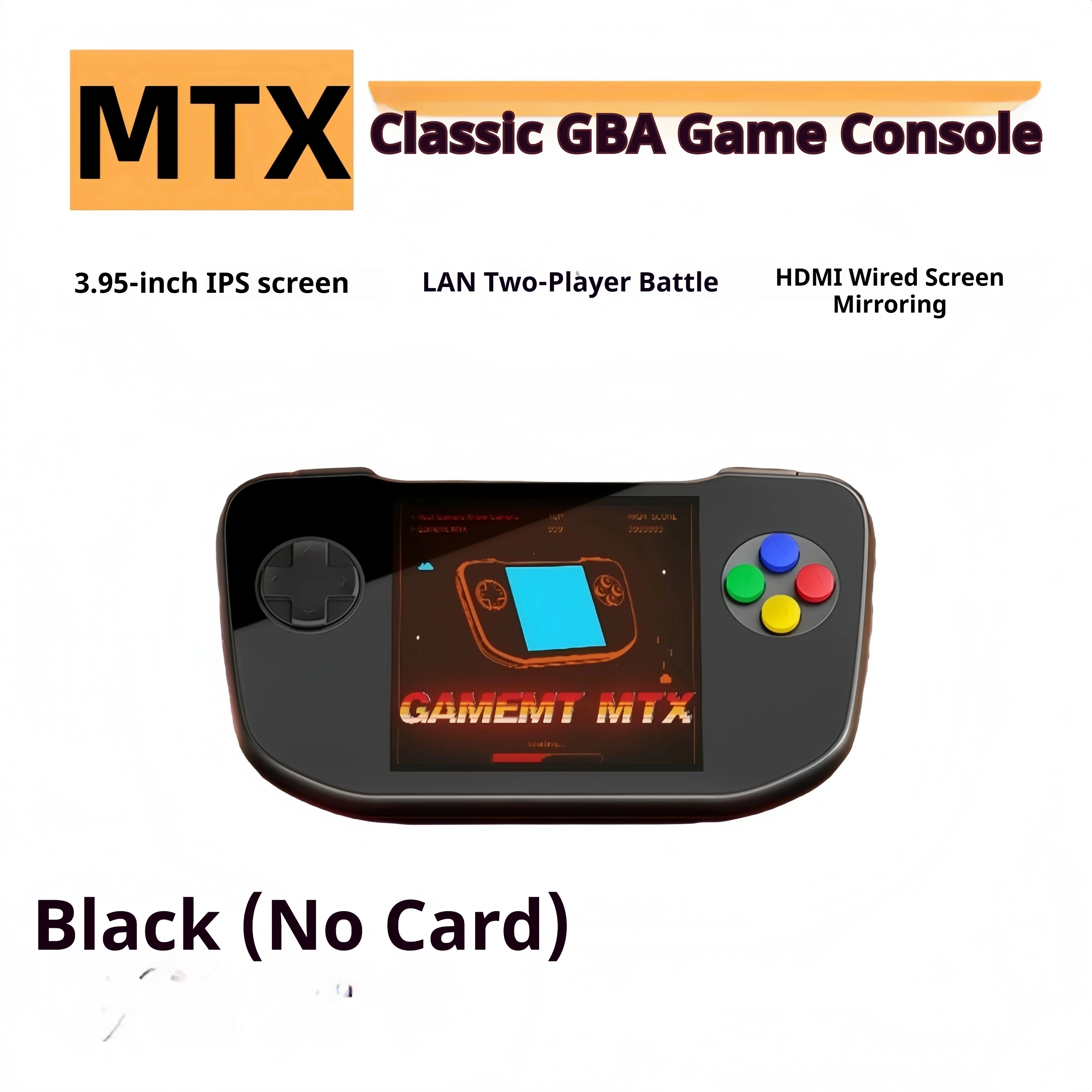 GameMT MTX Retro Handheld Console with GBA & HDMI Output