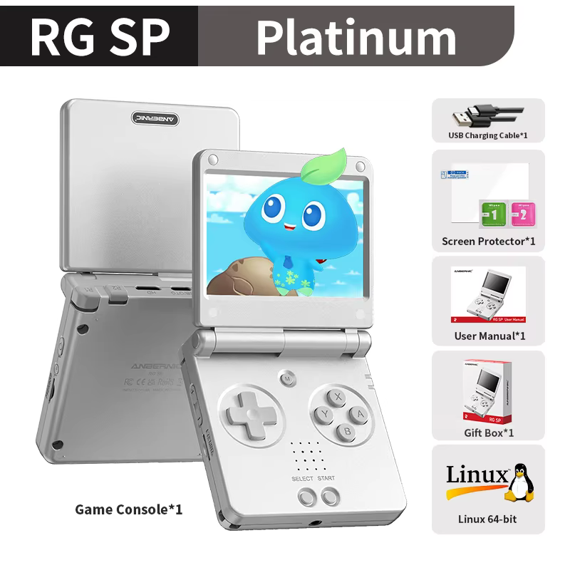 Anbernic RGSP Flip Retro Handheld Game Console 3.4-inch IPS