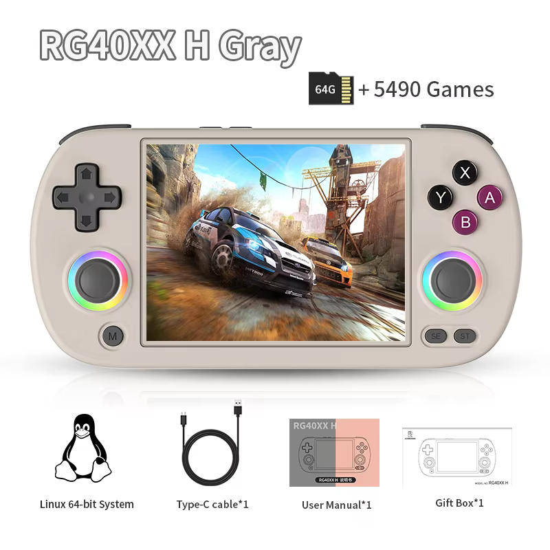 Anbernic RG40XX H 4" IPS Handheld Game Console 64GB