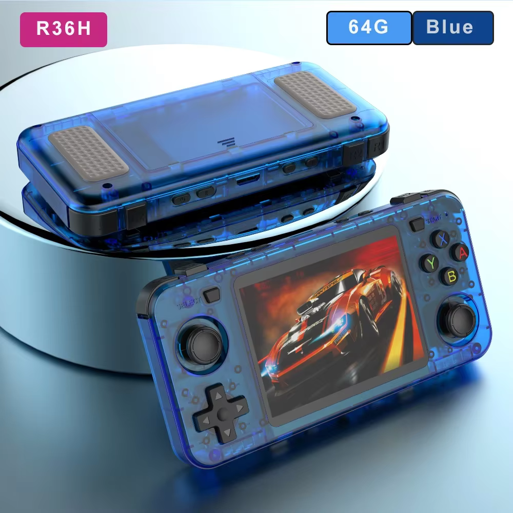 BOYHOM R3 6H Retro Handheld Game Console 3.5'' IPS Screen