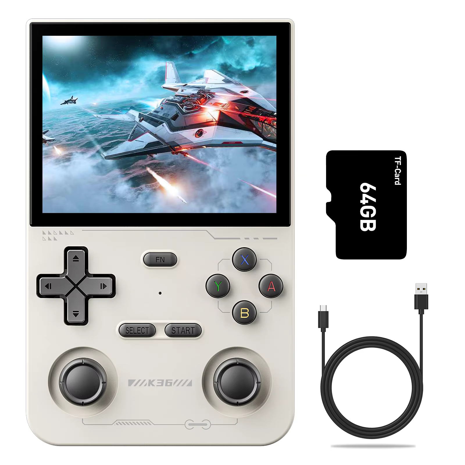GAMINJA K36 3.5Inch IPS Portable Handheld Game Console