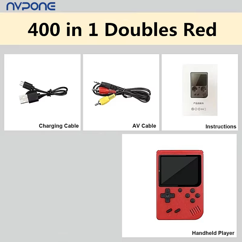 Handheld Retro Game Console with 400 Classic Games
