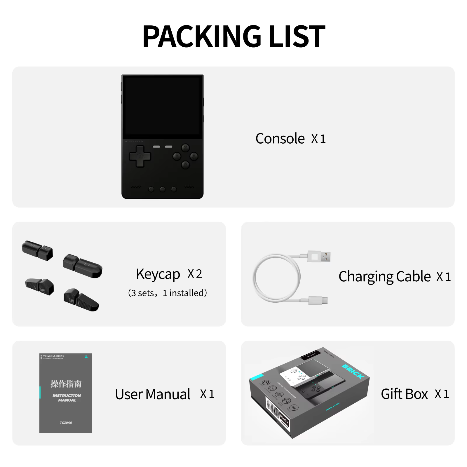 TRIMUI Brick Hammer Portable Retro Handheld Game Player