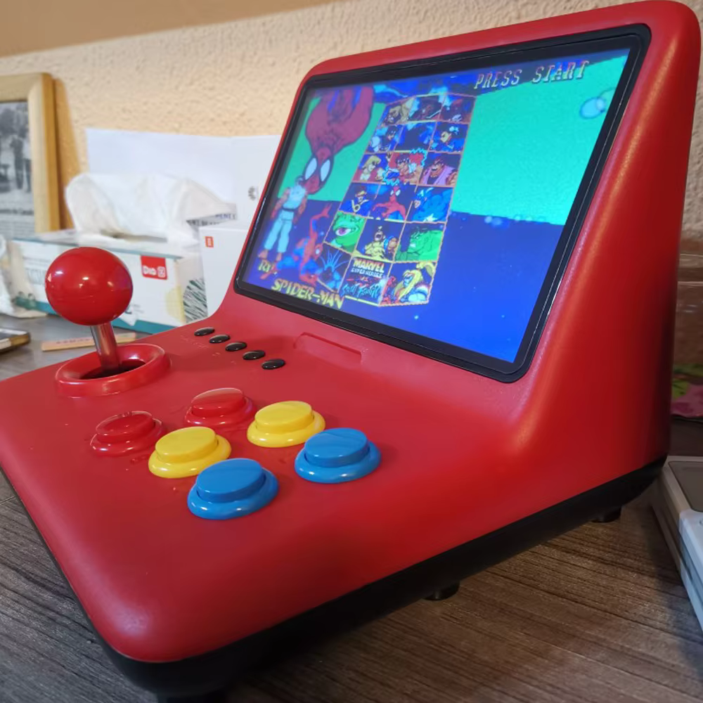 POWKIDDY A12 9" Quad-Core Joystick Arcade Console