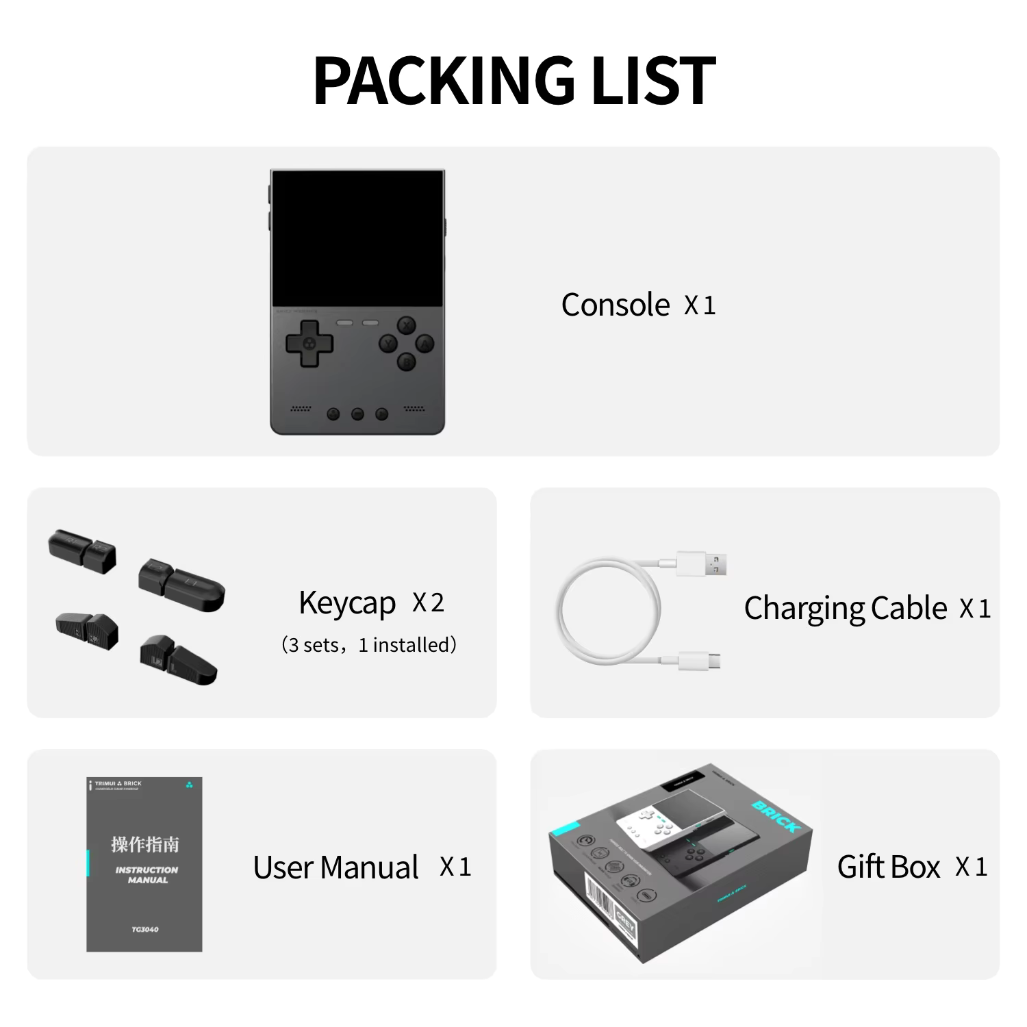 TRIMUI BRICK HAMMER Retro Handheld Game Console 3.2" IPS Screen