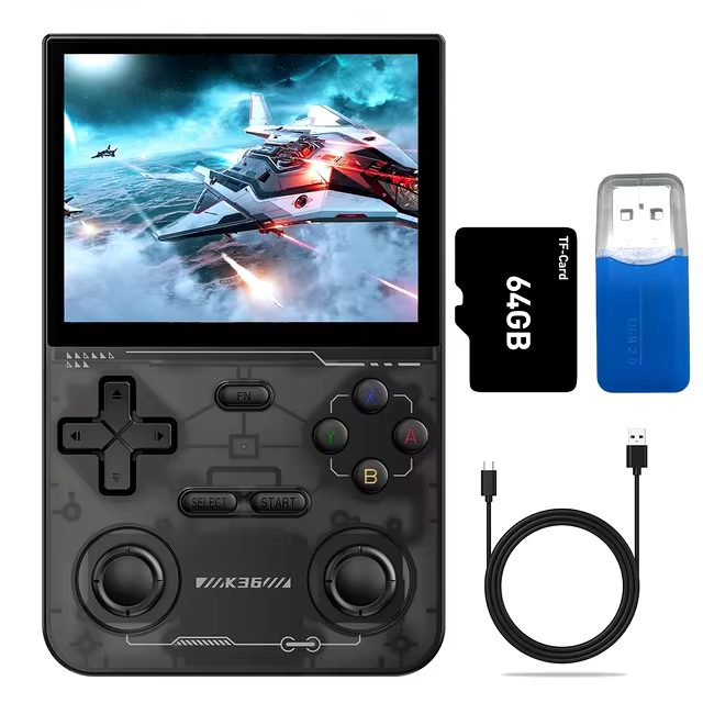 K36 Retro Portable Game Console IPS Screen Dual Joystick