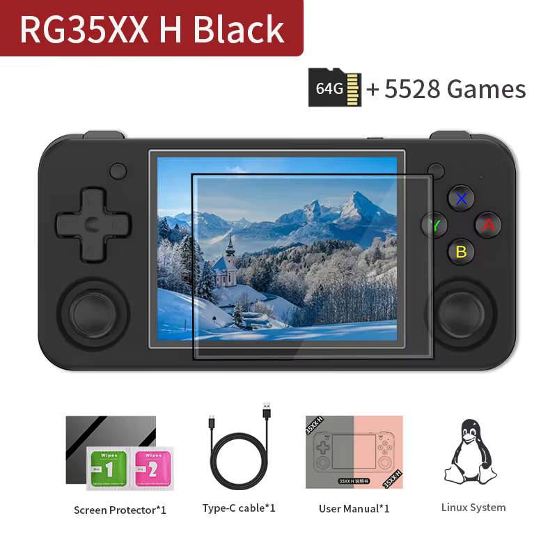 Anbernic RG35XX H Retro Handheld Game Console 64GB