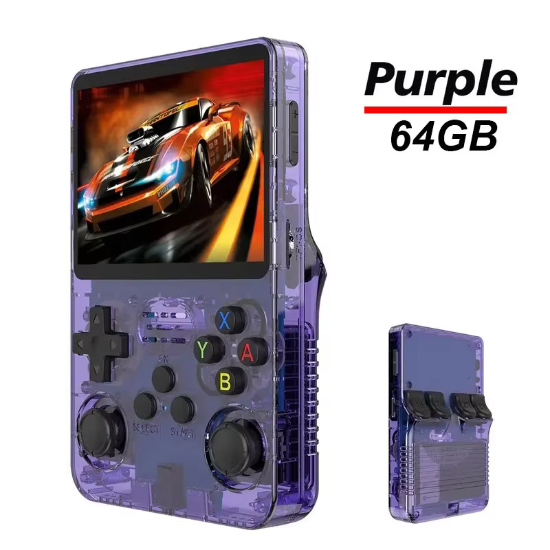 R36S Handheld Game Console with 3.5-Inch IPS Screen