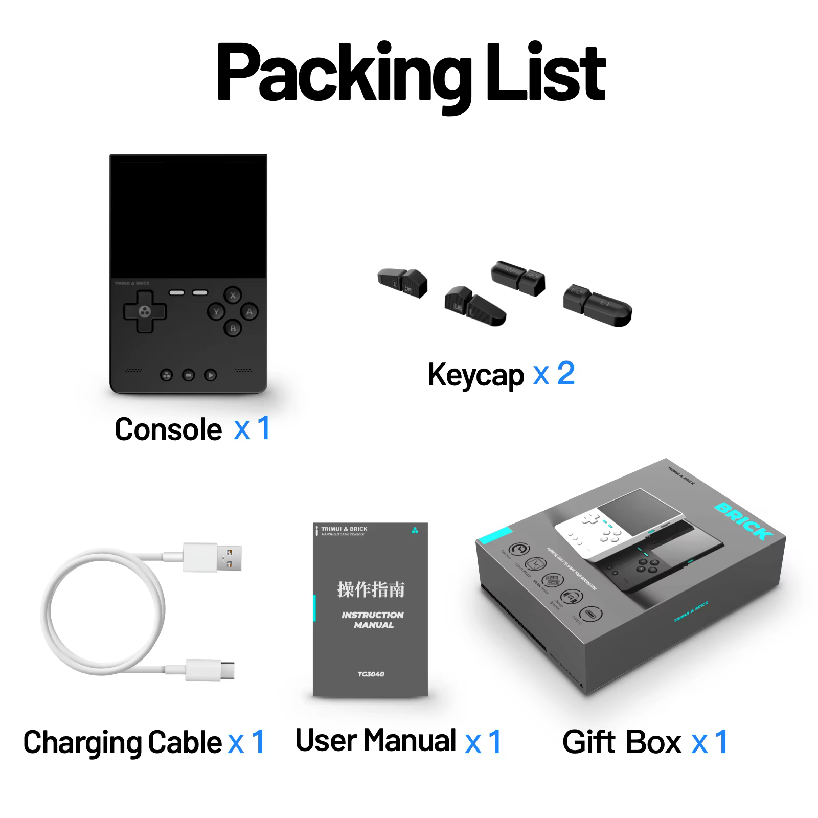 TRIMUI BRICK 3.2" Retro Game Console WiFi Linux OS