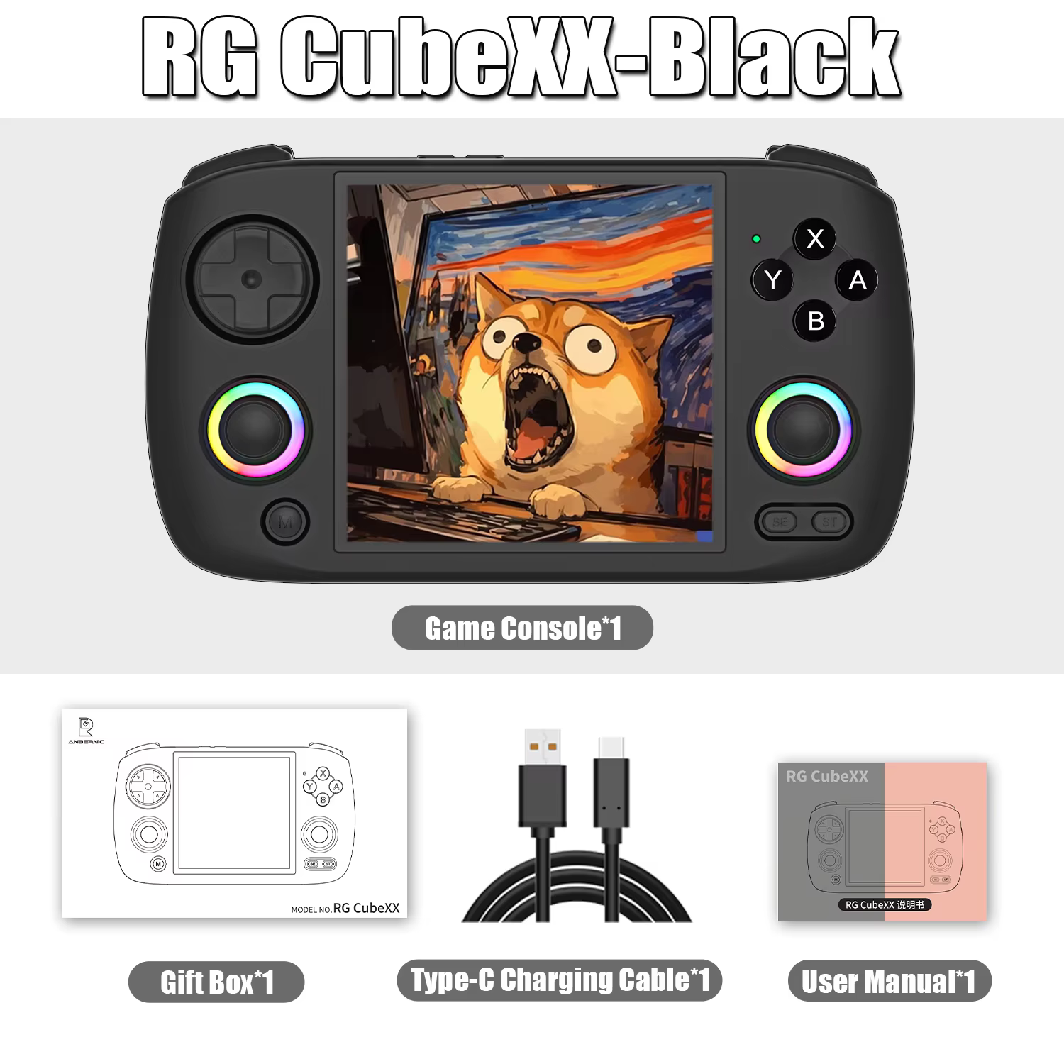 Anbernic RG CubeXX 3.95" Linux Handheld Console 64GB