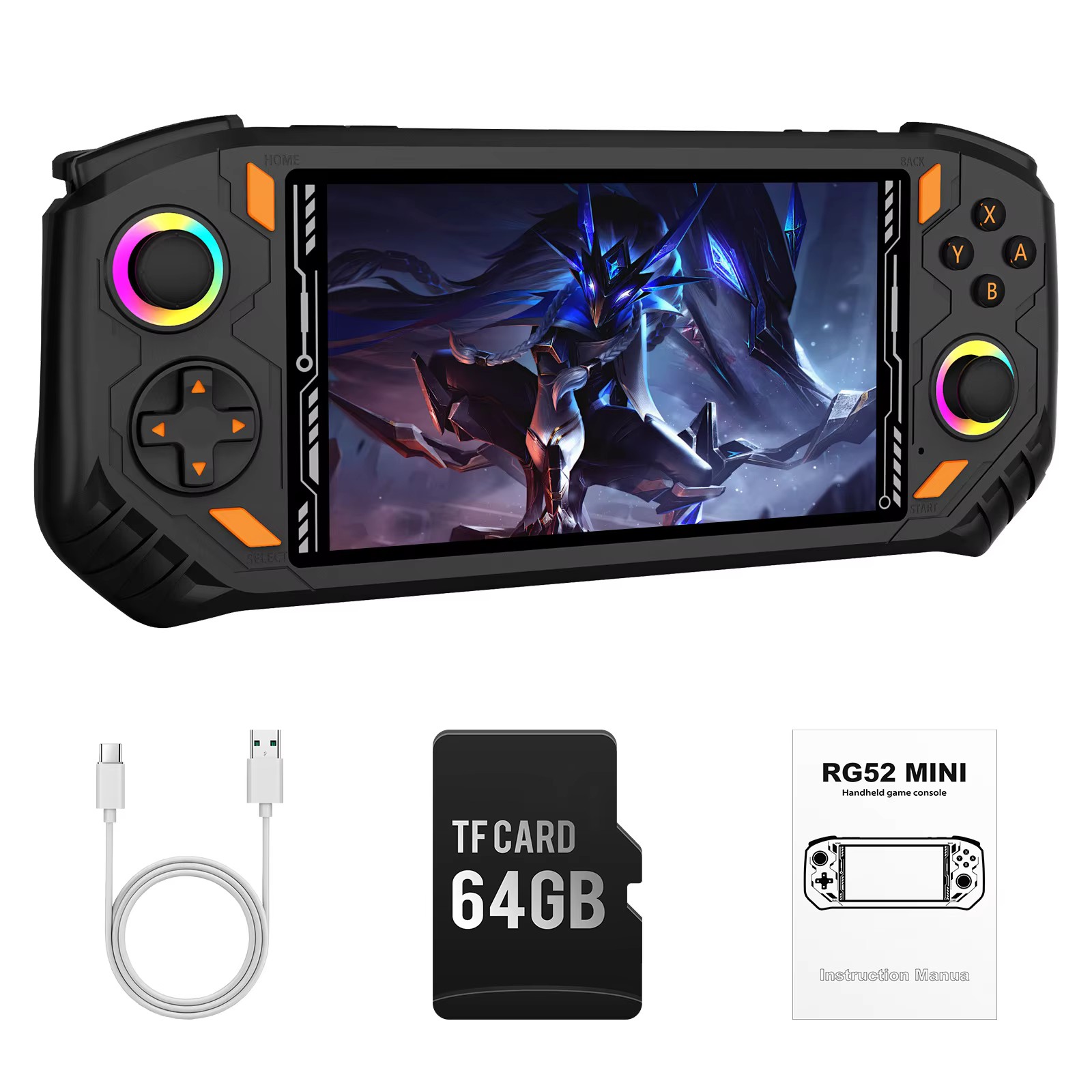 AISLPC RG52 MINI Retro Handheld Console 22000+ Games