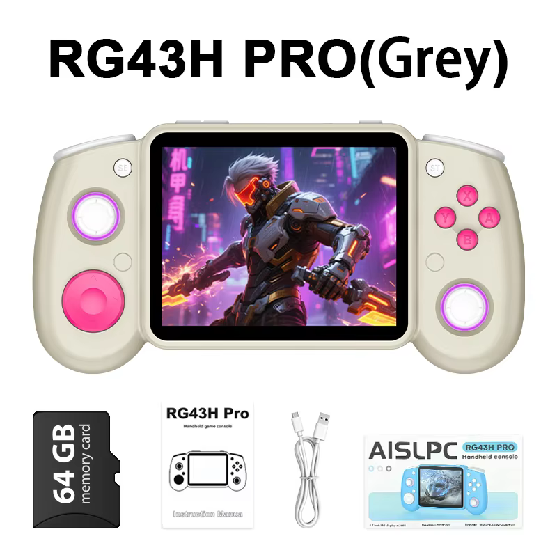 AISLPC RG43H Pro Handheld 4.3" IPS Screen Portable Console