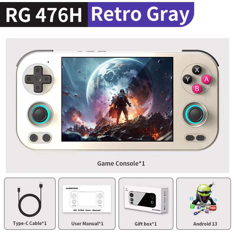 Anbernic RG476H Android 4.7" Handheld Game Console