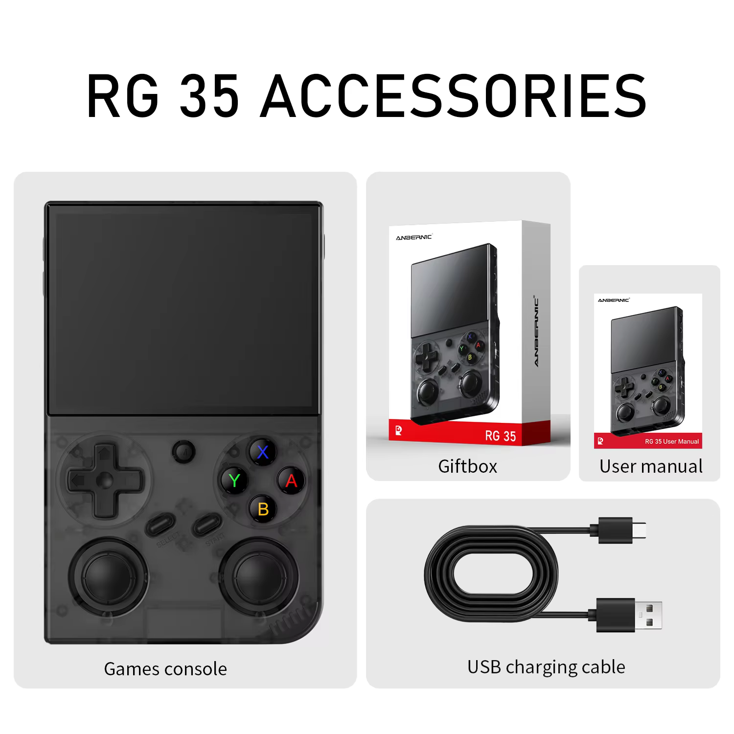 Anbernic RG35 3.5" IPS Retro Handheld Game Console Linux