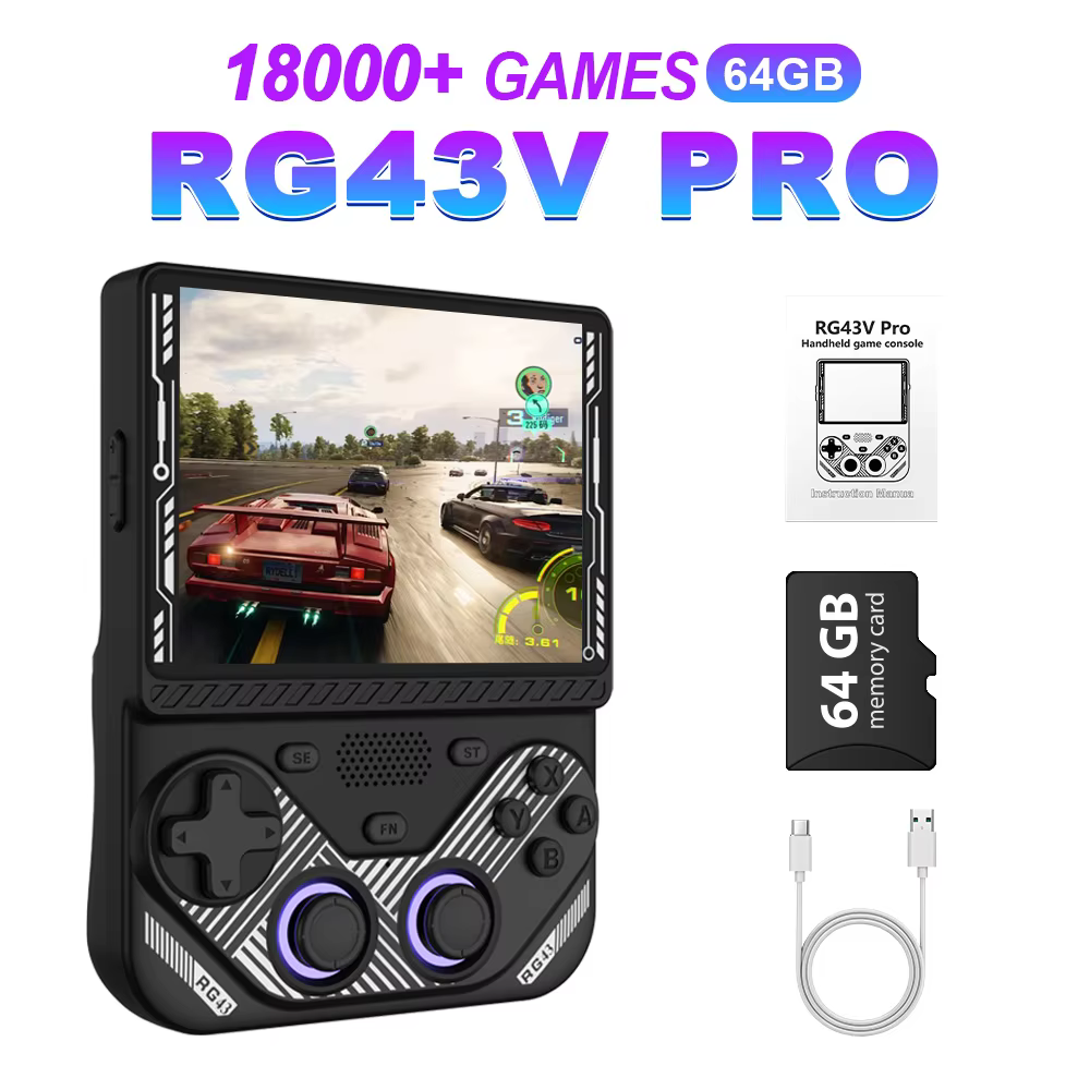 AISLPC RG43V PRO Portable Handheld Game Console 22000+ Games