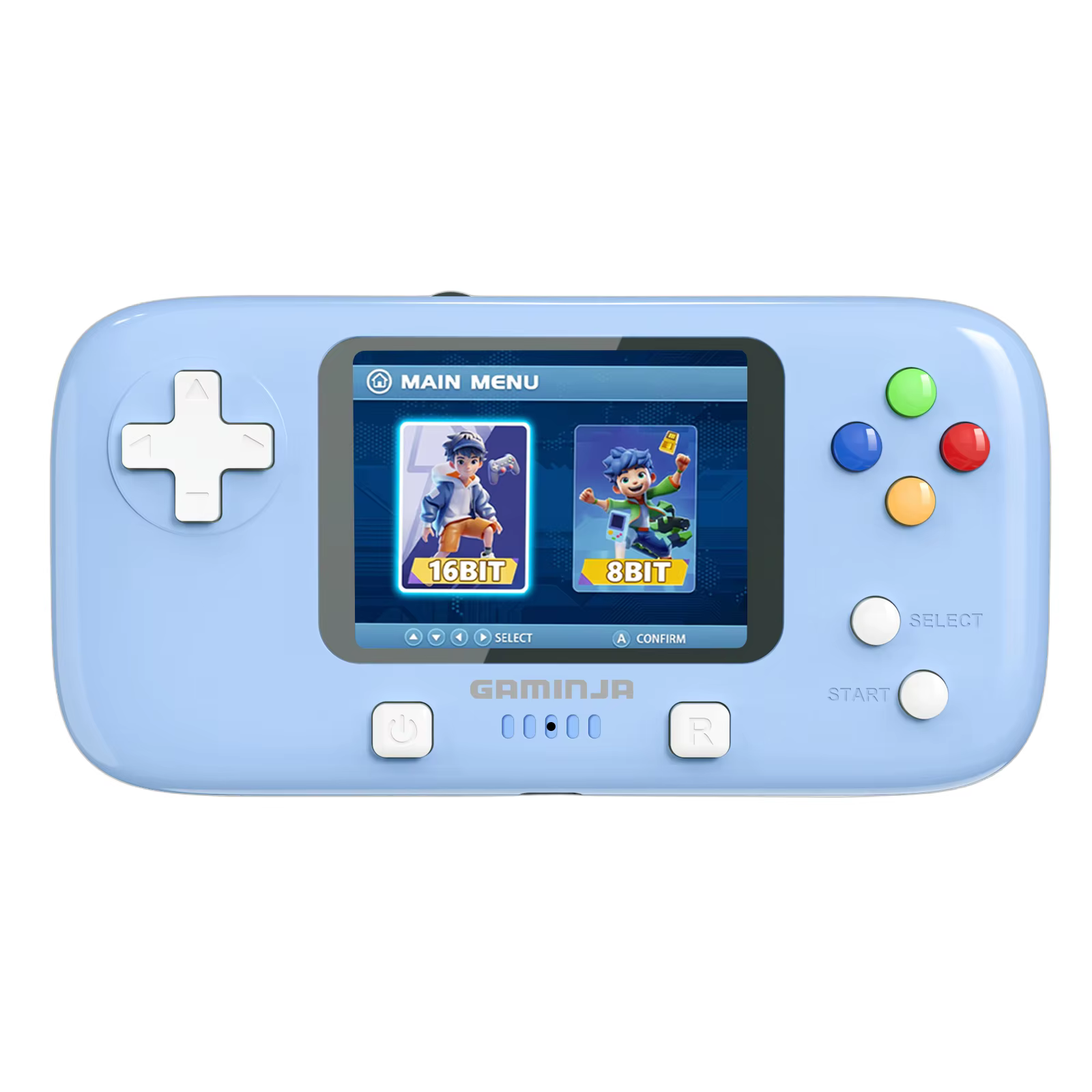 GAMINJA GC76P Mini Retro Handheld Game Console 300 Games