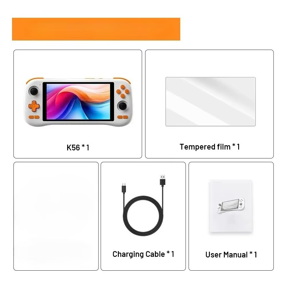 K56 Pro Android 14 Handheld Retro Game Console 5.5" Touch