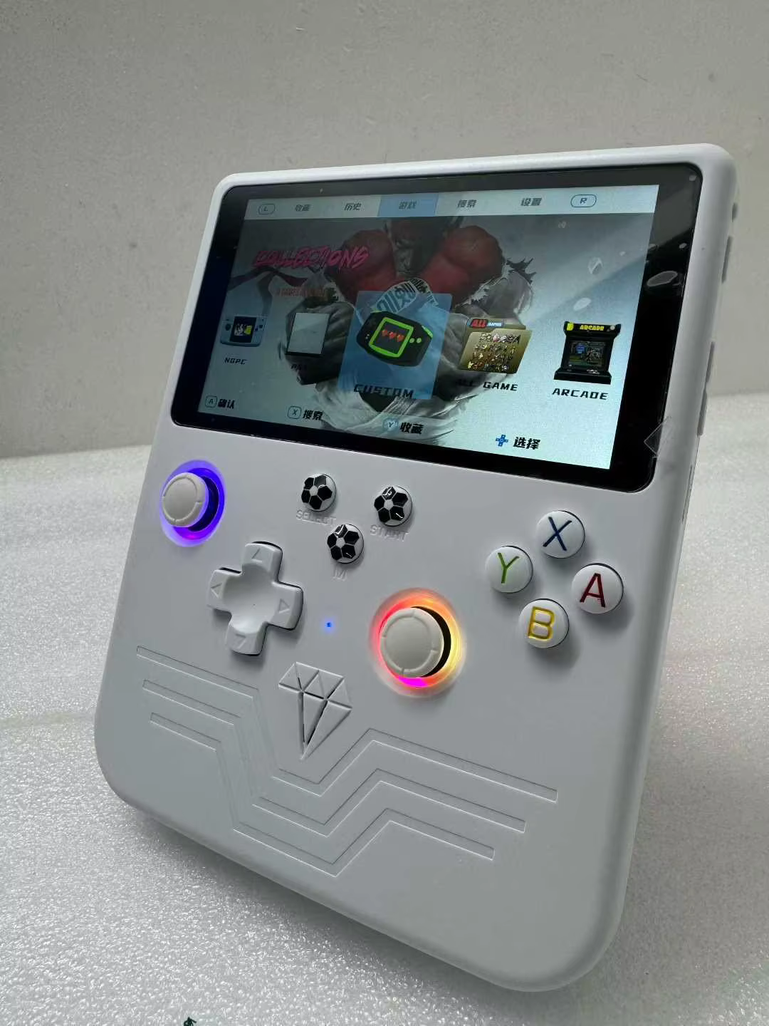 FLLBW R60max Retro Game Console 6Inch IPS Screen 128GB