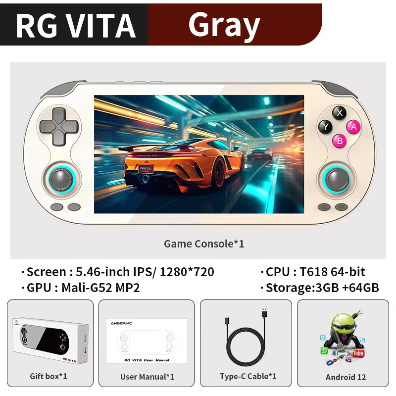ANBERNIC RG VITA Pro 5.5" 1080P Android Retro Console