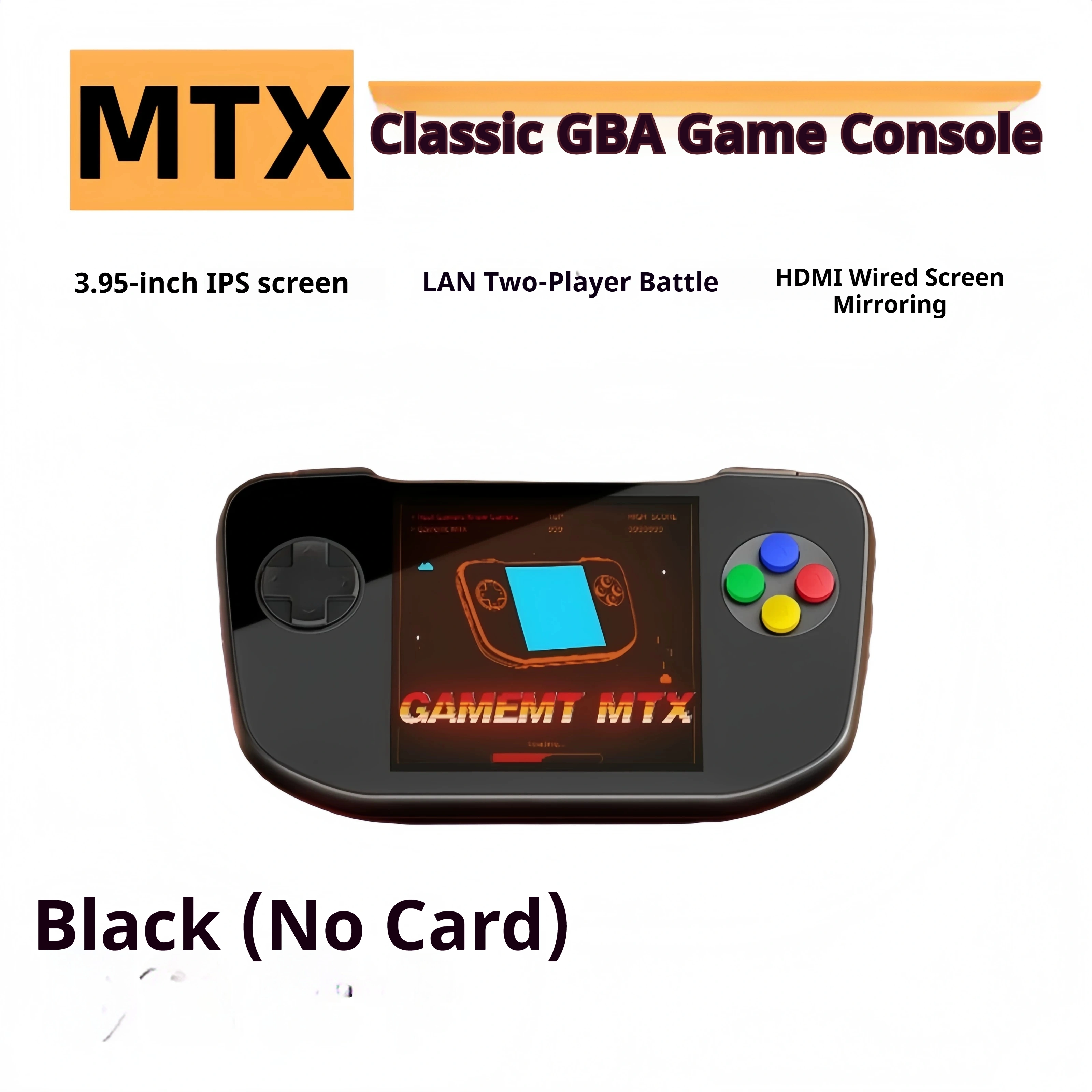 GameMT MTX Retro Handheld Console With HDMI & GBA Support