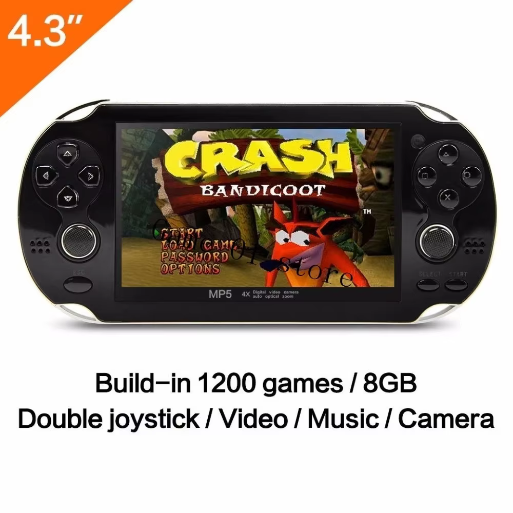 OWLLON 8GB Retro Handheld Game Console 4.3 Inch Display