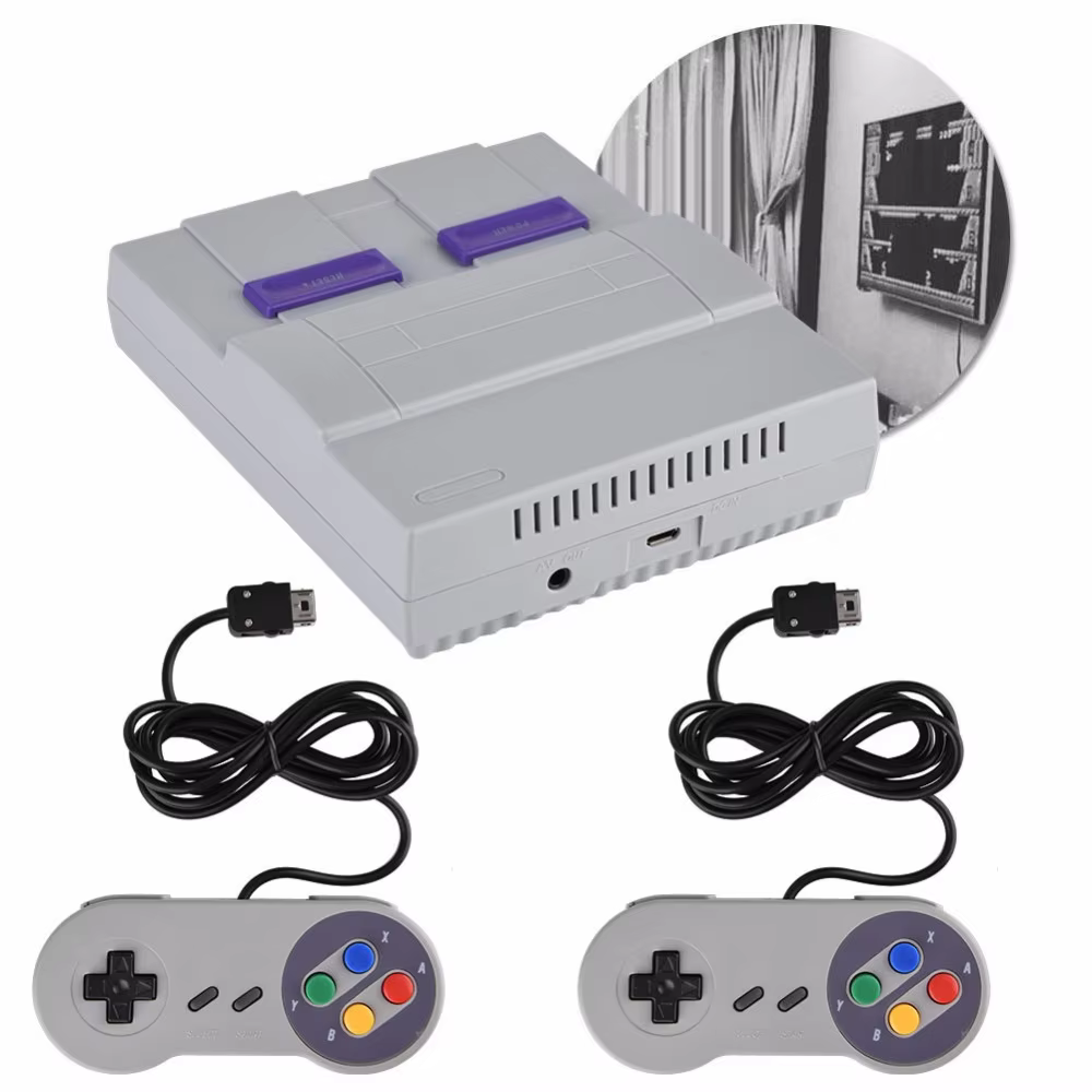 Super Mini 16-Bit Console with 94 Built-In Games and Gamepads