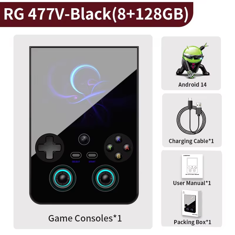 Anbernic RG477V Vertical Retro Handheld Console with Android 14