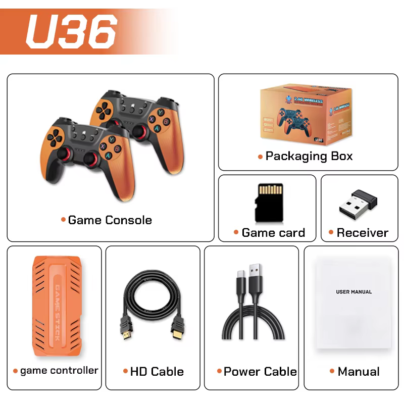 X10 Pro 4K Retro Game Stick with 50000+ Games