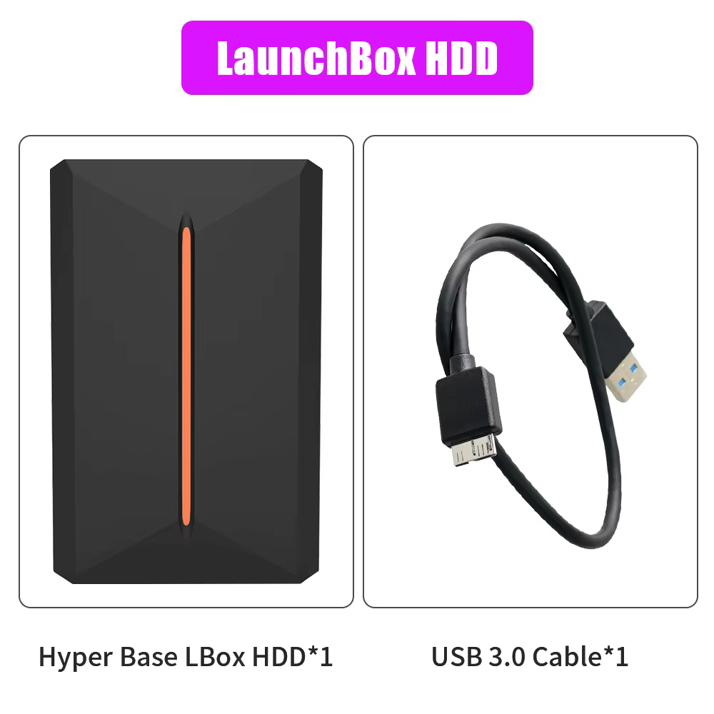 Launchbox 500GB Portable Retro Gaming HDD with 3760+ Games