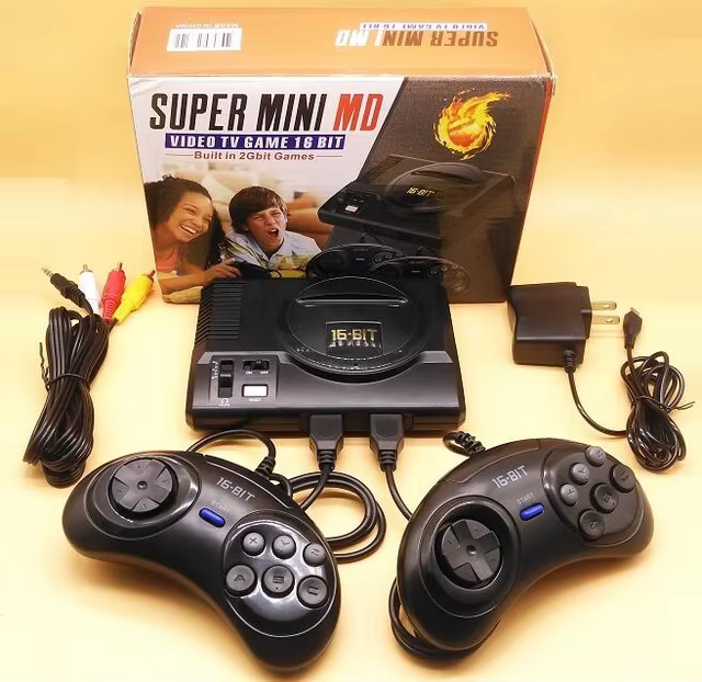 Retro Mini TV Console with 208 Sega MegaDrive Games