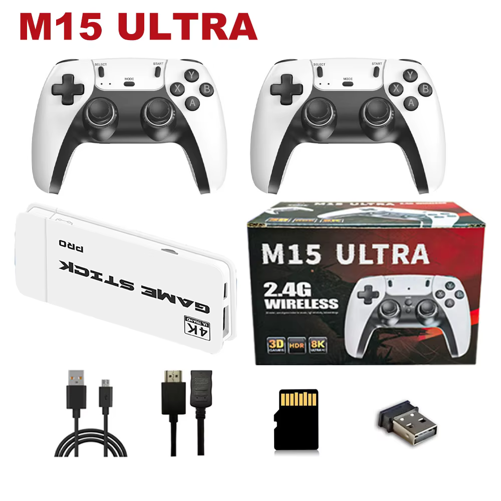 M15 ULTRA Retro Gaming TV Stick with 4K HDMI Output