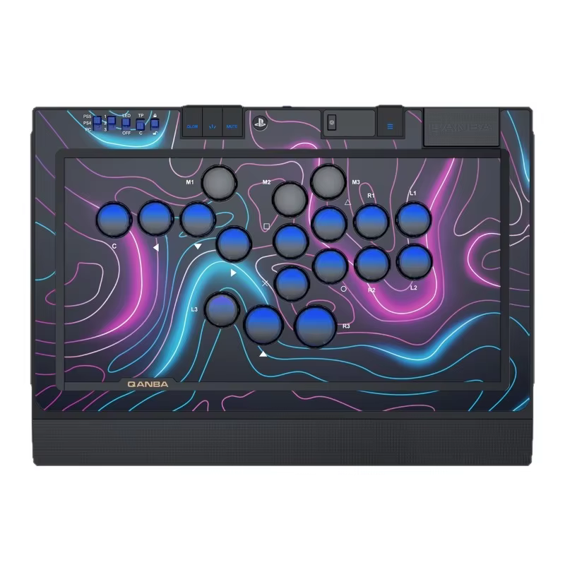 QANBA Sapphire S1 Adjustable Stroke Arcade Stick for PS5