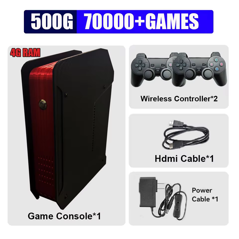 X4 Retro Console 1TB HDD Dual-System with I3-3110M CPU