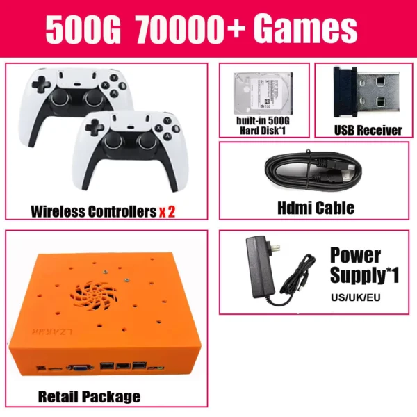 M8 Dual System Retro Console with 70,000+ Games & Wireless Controller