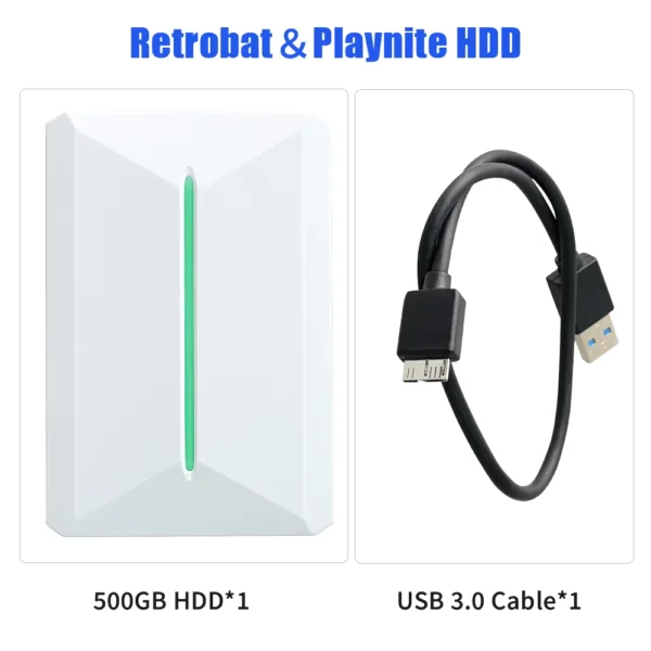 Retrobat & Playnite 500GB Retro & AAA Gaming HDD