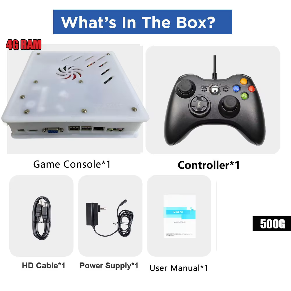Retro Gaming Console 70000+ Games 2TB HDD Windows 11