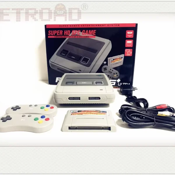 RETROAD SFC52HD Retro Gaming Console with 350 NES Games