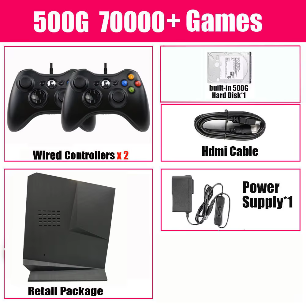 Mini PC Retro Game Box G3 Pro with 99999+ Games 2/4TB