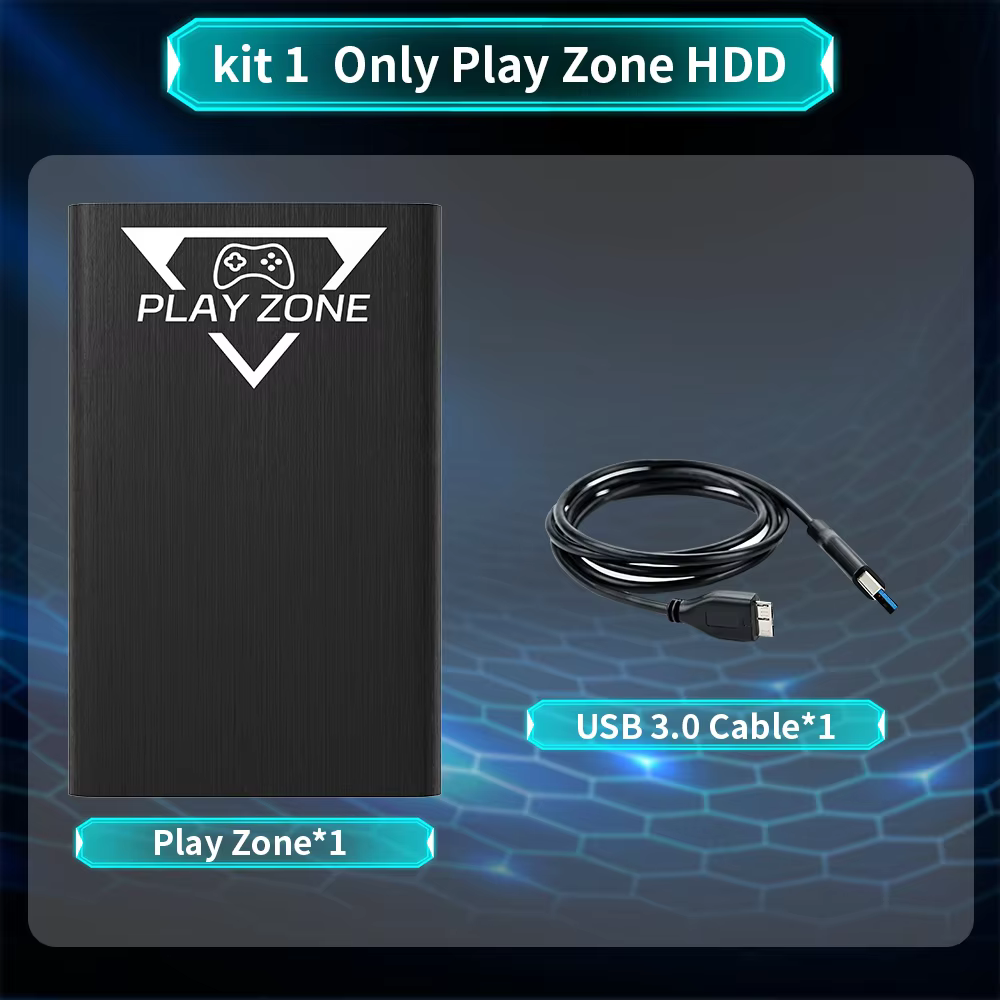 1TB Portable Gaming HDD with 16191 Games for PC & Console