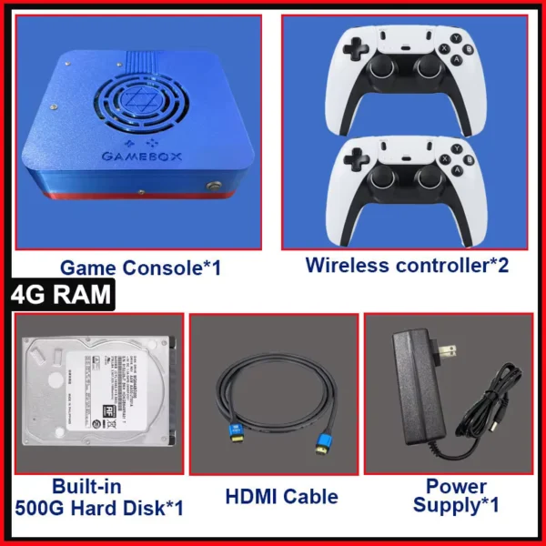 GD10 Dual System Retro Console 1TB 70,000+ Games Wireless